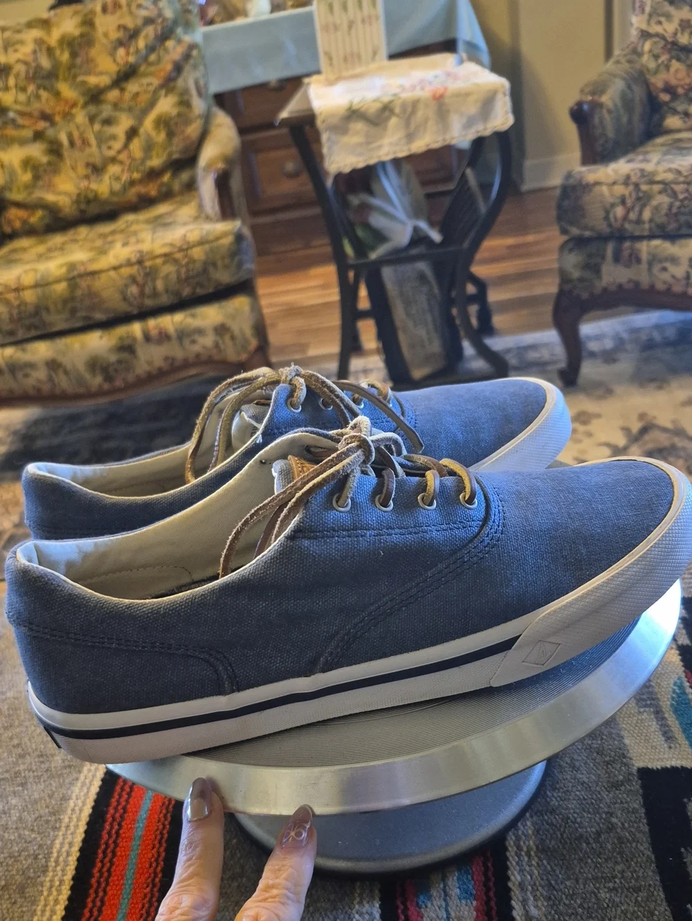 Men's Sperry Top-Sider Striper II CVO Sneaker,  8.5. Like New. (#)